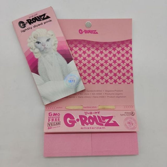 G-ROLLZ 'Diamonds' Pink Kingsize Roll Kit