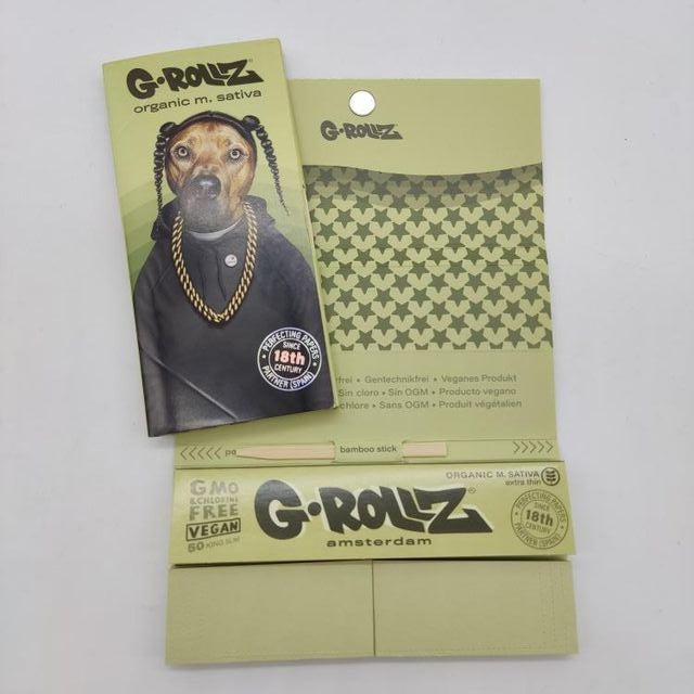 Kit de rolo kingsize de cânhamo verde G-ROLLZ 'Rap Dog'