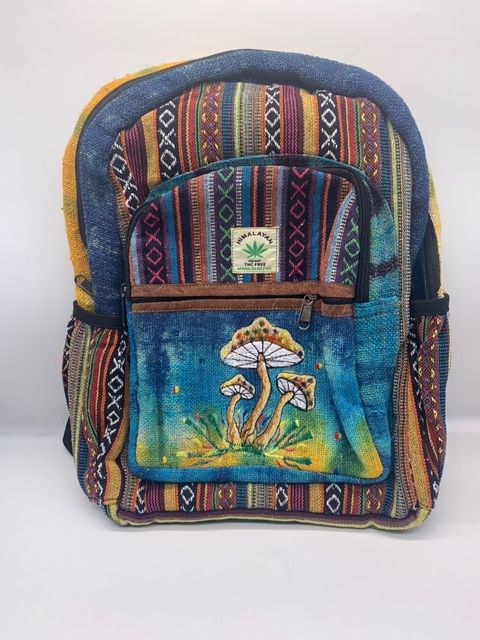 Mochila de cogumelo de cânhamo do Himalaia