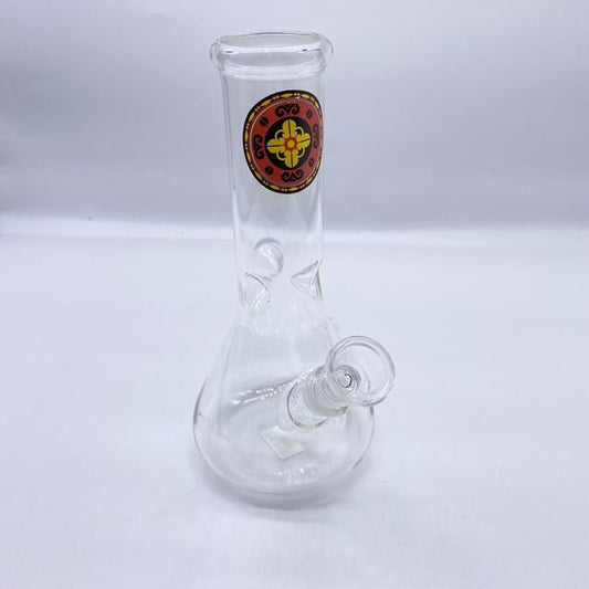 Mandala Ice Glass Water Pipe