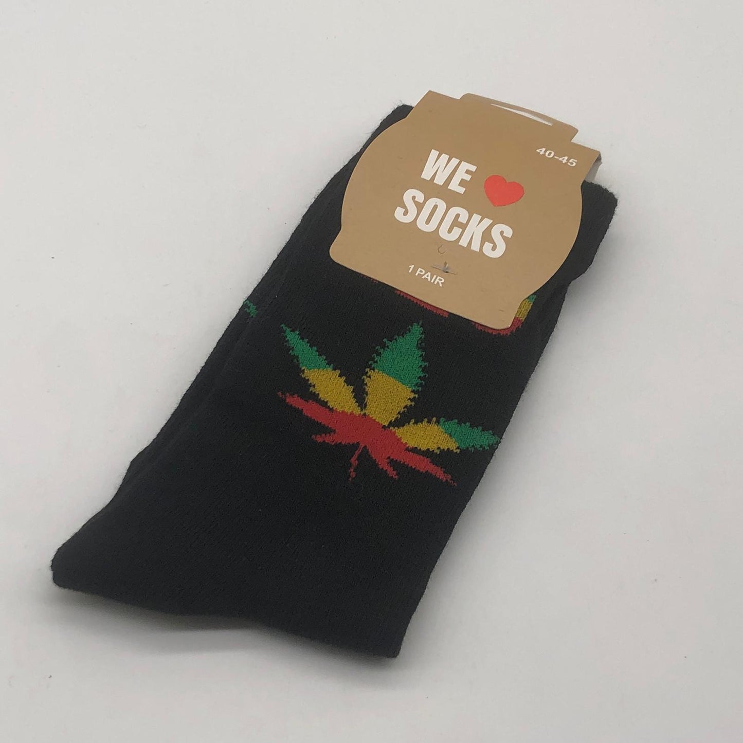 I <3 SOCKS - Rasta Leaf